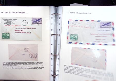 1946 PAN AM AIRMAIL TEST: Exhibition collection comprising