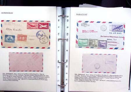 1946 PAN AM AIRMAIL TEST: Exhibition collection comprising