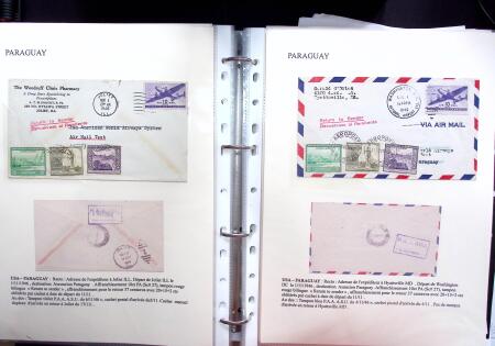 1946 PAN AM AIRMAIL TEST: Exhibition collection comprising