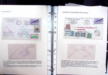 1946 PAN AM AIRMAIL TEST: Exhibition collection comprising