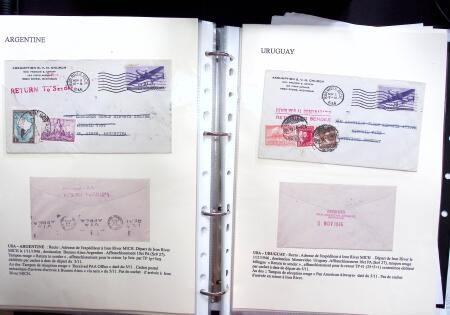 1946 PAN AM AIRMAIL TEST: Exhibition collection comprising