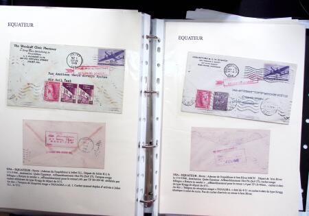 1946 PAN AM AIRMAIL TEST: Exhibition collection comprising