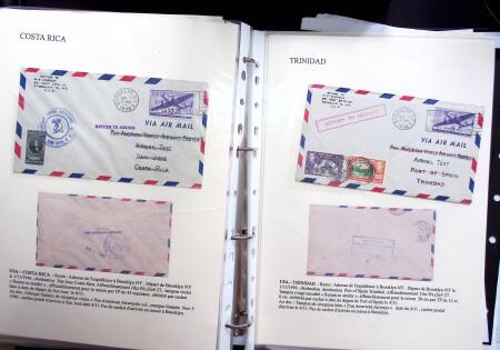 1946 PAN AM AIRMAIL TEST: Exhibition collection comprising