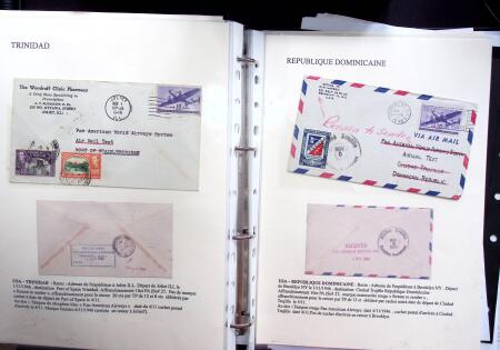 1946 PAN AM AIRMAIL TEST: Exhibition collection comprising