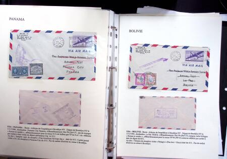 1946 PAN AM AIRMAIL TEST: Exhibition collection comprising