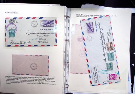1946 PAN AM AIRMAIL TEST: Exhibition collection comprising