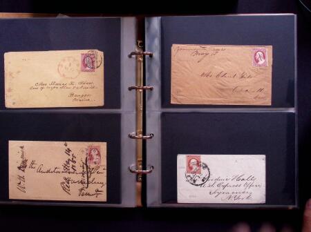 1851-56 3c Red Washington specialised selection in