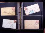 1851-56 3c Red Washington specialised selection in