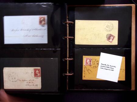 1851-56 3c Red Washington specialised selection in