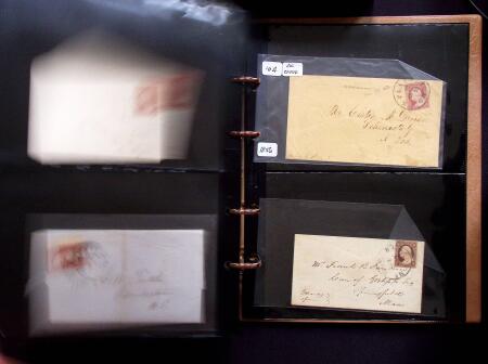 1851-56 3c Red Washington specialised selection in