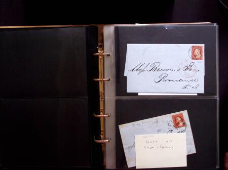 1851-56 3c Red Washington specialised selection in
