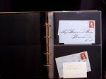 1851-56 3c Red Washington specialised selection in