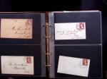 1851-56 3c Red Washington specialised selection in