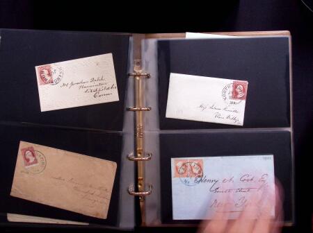1851-56 3c Red Washington specialised selection in