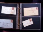 1851-56 3c Red Washington specialised selection in