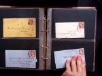 1851-56 3c Red Washington specialised selection in