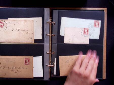 1851-56 3c Red Washington specialised selection in