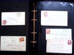 1857-60 3c red Washington specialised group in one