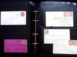 1857-60 3c red Washington specialised group in one