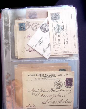 1854-1909, Selection de 270 lettres et cartes avec