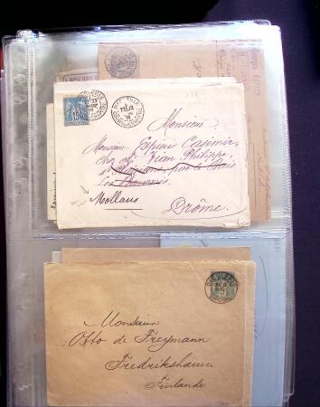 1854-1909, Selection de 270 lettres et cartes avec