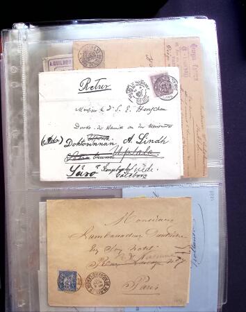 1854-1909, Selection de 270 lettres et cartes avec