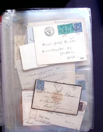 1854-1909, Selection de 270 lettres et cartes avec