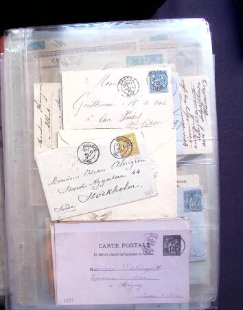 1854-1909, Selection de 270 lettres et cartes avec