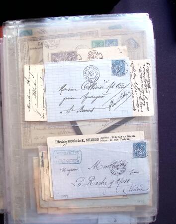 1854-1909, Selection de 270 lettres et cartes avec