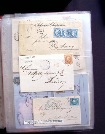 1854-1909, Selection de 270 lettres et cartes avec