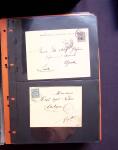 1854-1909, Selection de 270 lettres et cartes avec