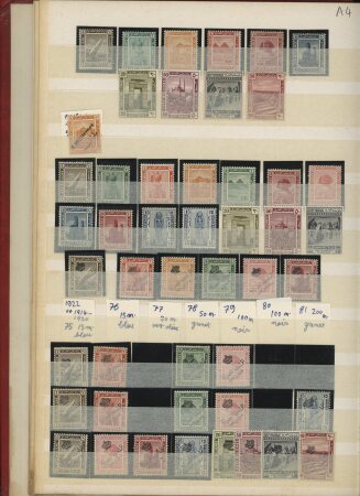1866-1956, Mint collection of Egypt in stockbook showing