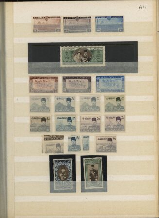 1866-1956, Mint collection of Egypt in stockbook showing