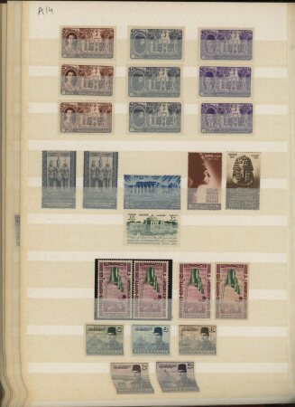 1866-1956, Mint collection of Egypt in stockbook showing
