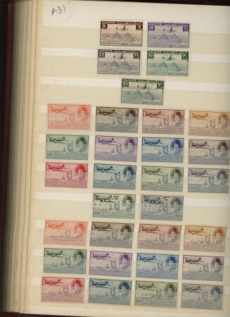 1866-1956, Mint collection of Egypt in stockbook showing