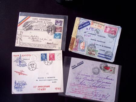 1929-54 POSTE AÉRIENNE : Ensemble de 47 vols dont