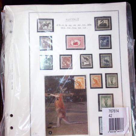 1920-70ca THEMATICS collection in large MOC album with