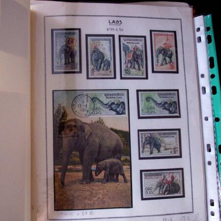 1920-70ca THEMATICS collection in large MOC album with