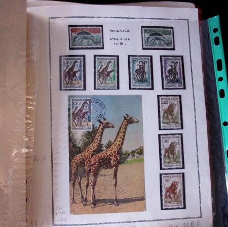 1920-70ca THEMATICS collection in large MOC album with