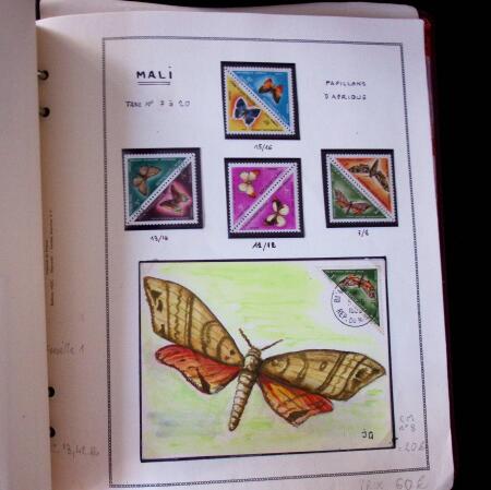1920-70ca THEMATICS collection in large MOC album with