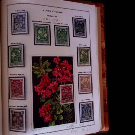 1920-70ca THEMATICS collection in large MOC album with