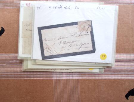 1795-1871, Lot de lettres, avec obl GC, étoile, ambulant,