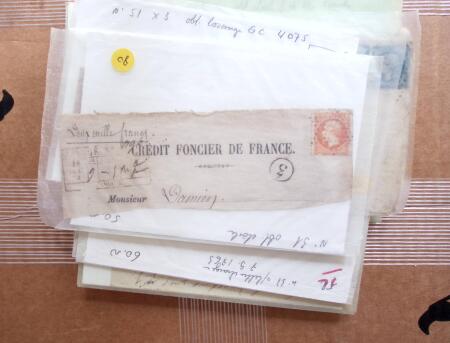 1795-1871, Lot de lettres, avec obl GC, étoile, ambulant,