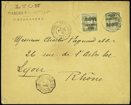 N° 21 (x2) obl. càd Tananarive 27.08.1897 Madagascar