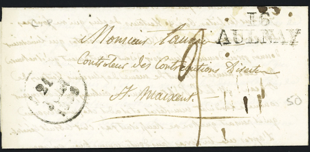 MP "16 Aulnay" (33mm - 1830) (Dubus n°3, ind 12. TB