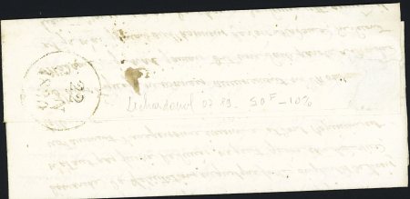 MP "16 Aulnay" (33mm - 1830) (Dubus n°3, ind 12. TB