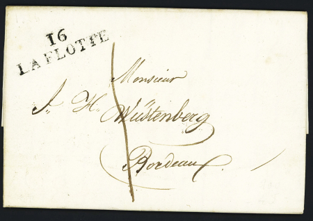 MP "16 La Flotte" (1824 - 38x10), ind 11. TB