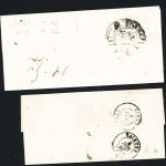 Montendre : lettre CAD T12 "Montendre (16)" (1838) + taxe 3 manuscrite, ind 7, B/TB