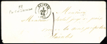 Port d'Envaux : cursive "16 Port d'Envaux" + T15 "Saintes (16)" (1854), ind 20. RR et TB