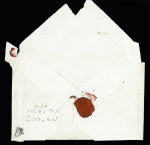 Rochefort : Pli de Saint-Domingue pour Nantes avec marques d'entrée "Rochefort" et "Colonies par Rochefort" (1781) (L n°6 et L n°10), ind 23. RRR, TB